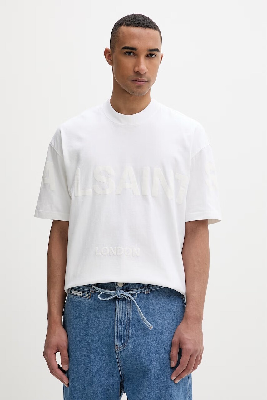 AllSaints tričko pánske bavlnené BIGGY SS CREW