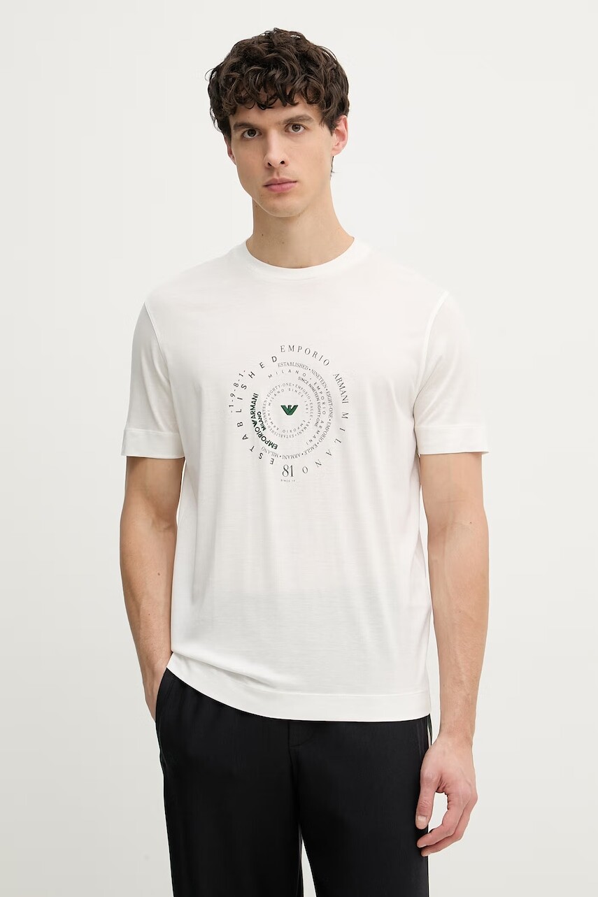 Emporio Armani tričko pánske z lyocellu