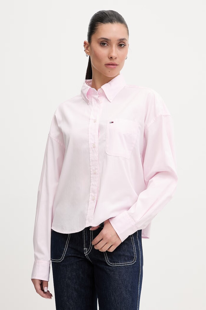 Tommy Jeans košeľa dámska bavlnená