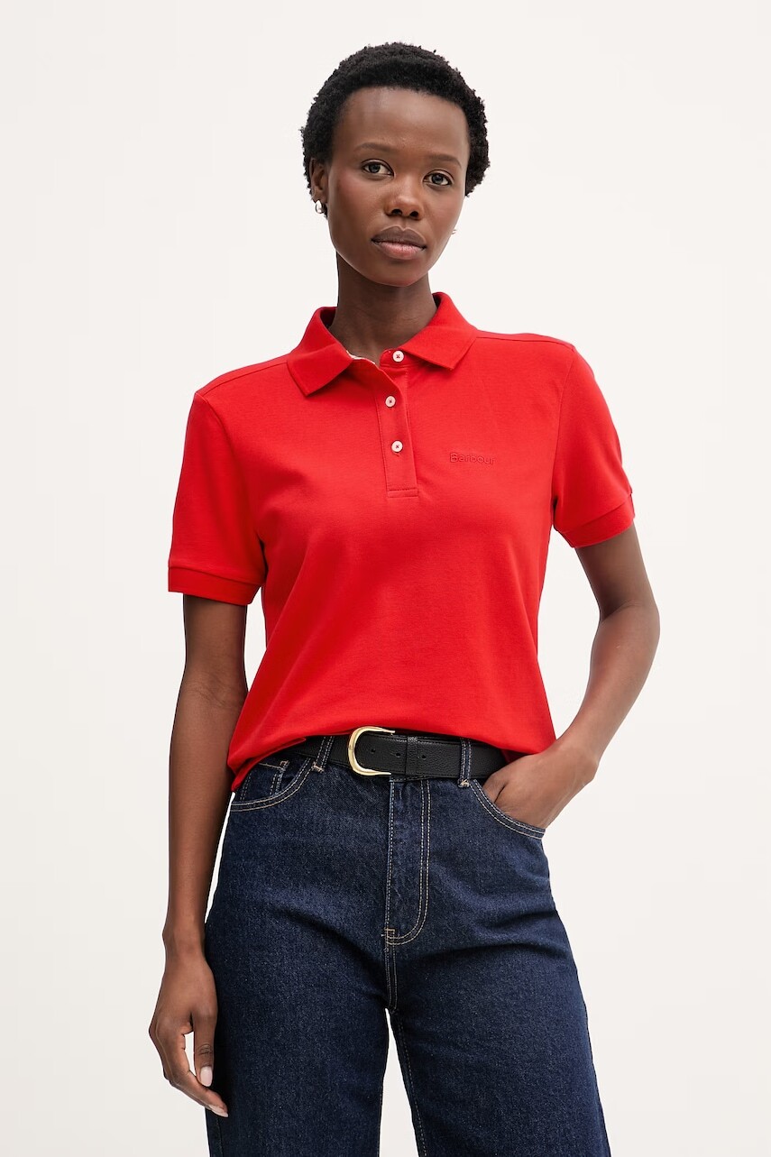 Barbour polo tričko pánske bavlnené s elastanom Bowford