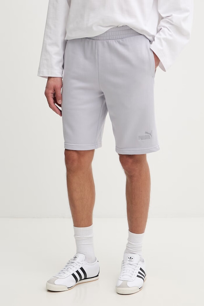 Puma teplákové šortky pánske s bavlnou Essential Logo
