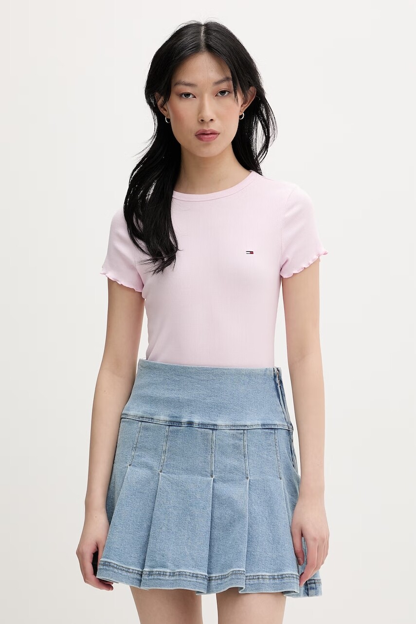 Tommy Jeans tričko dámske bavlnené s elastanom