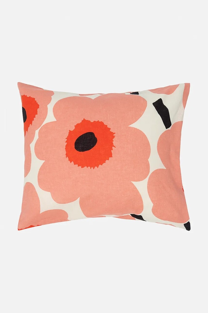 Marimekko obliečka na vankúš dekoratívna s ľanom 50 x 60 cm