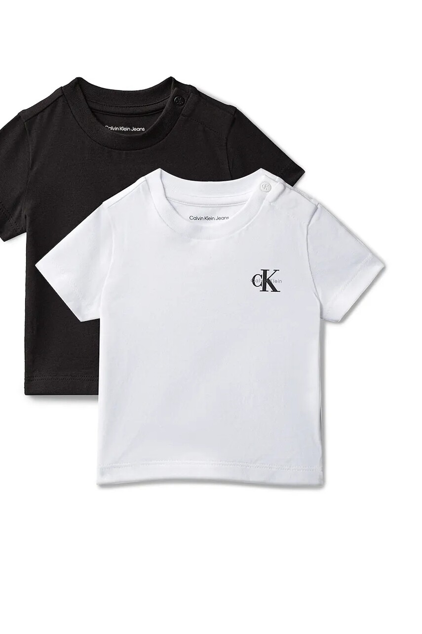Calvin Klein Jeans tričko dojčenské s bavlnou 2-pak