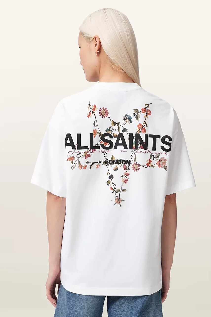AllSaints oversize tričko dámske bavlnené PENTACLE