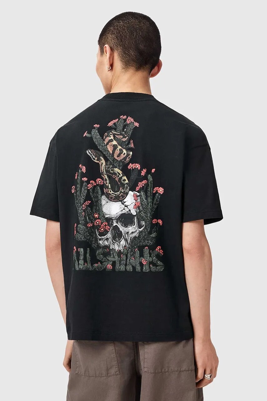 AllSaints oversize tričko pánske bavlnené CACTI