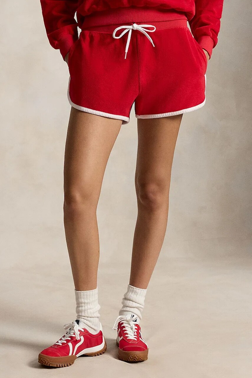 Polo Ralph Lauren šortky dámske bavlnené LT WT COTTON TERRY-KNT-SHORTS