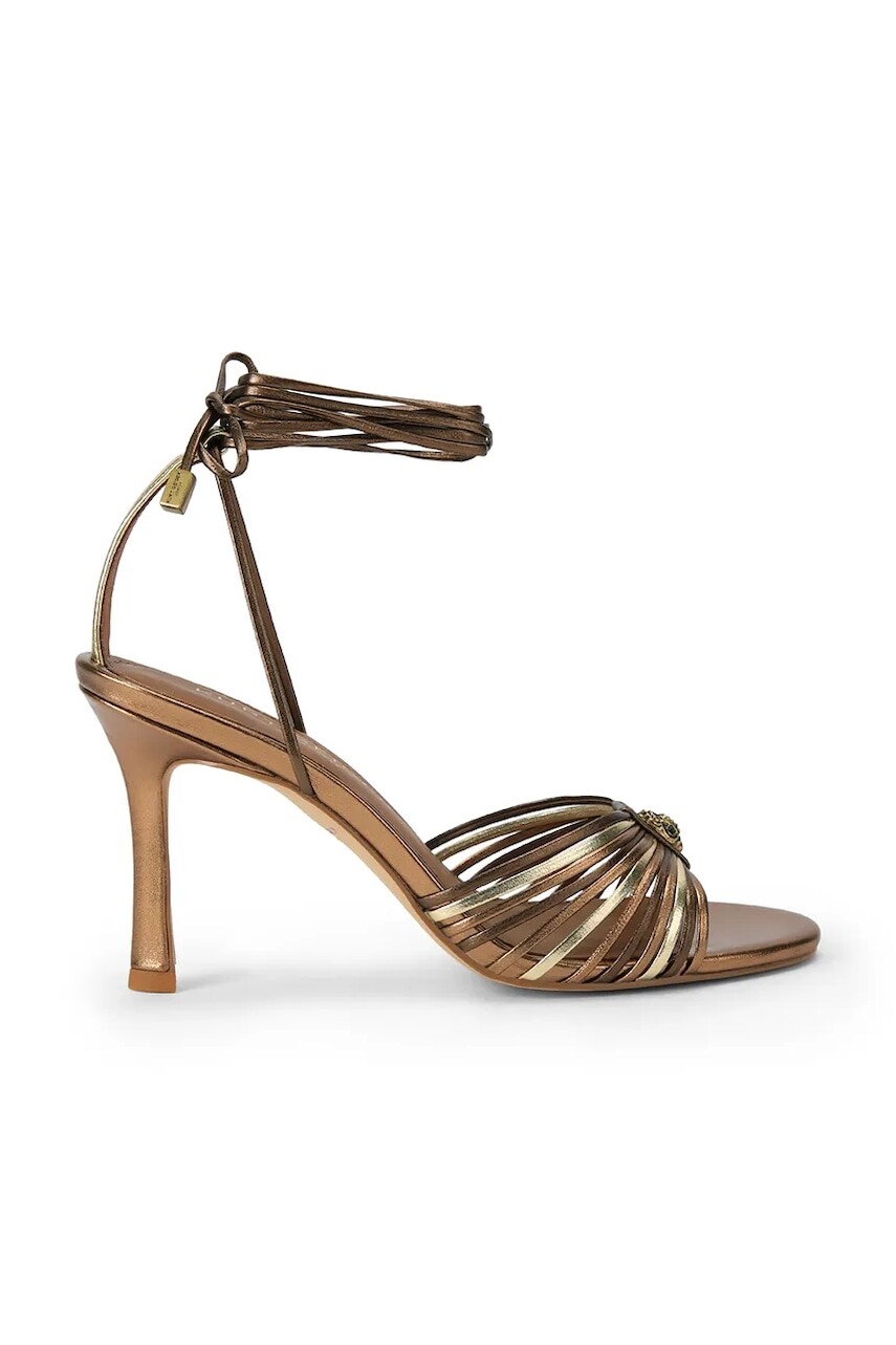 Kurt Geiger London lodičky kožené Multi Strap Tie Sandal