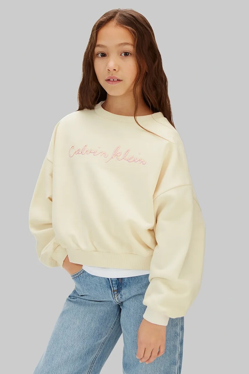 Calvin Klein Jeans mikina detská s bavlnou