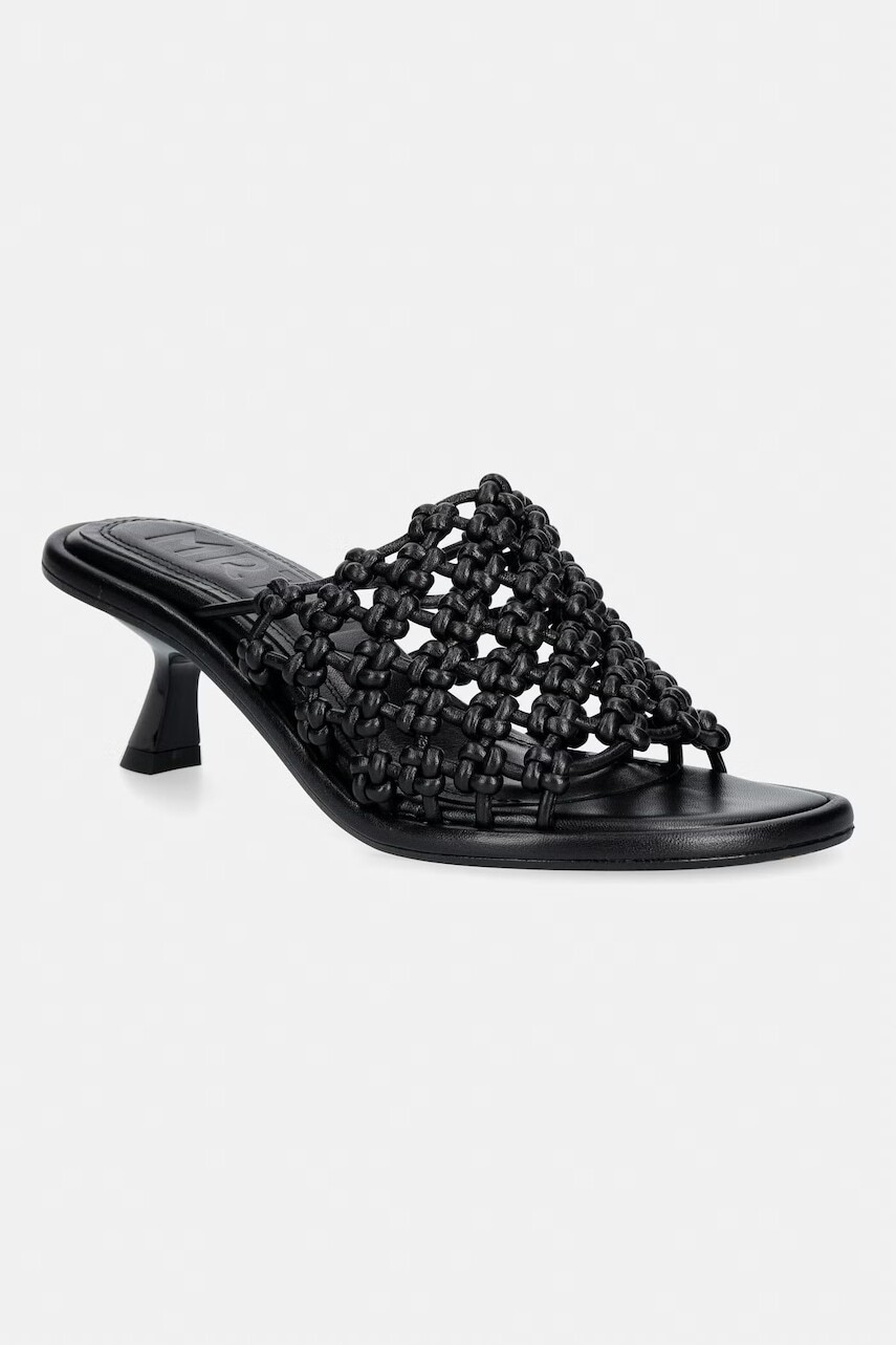 Souliers Martinez šľapky na vysokom podpätku dámske kožené MARIZA