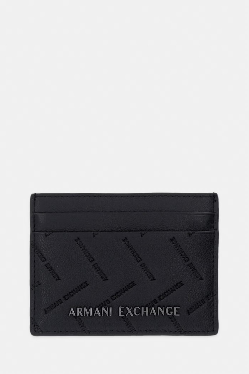 Armani Exchange puzdro na karty pánske kožené