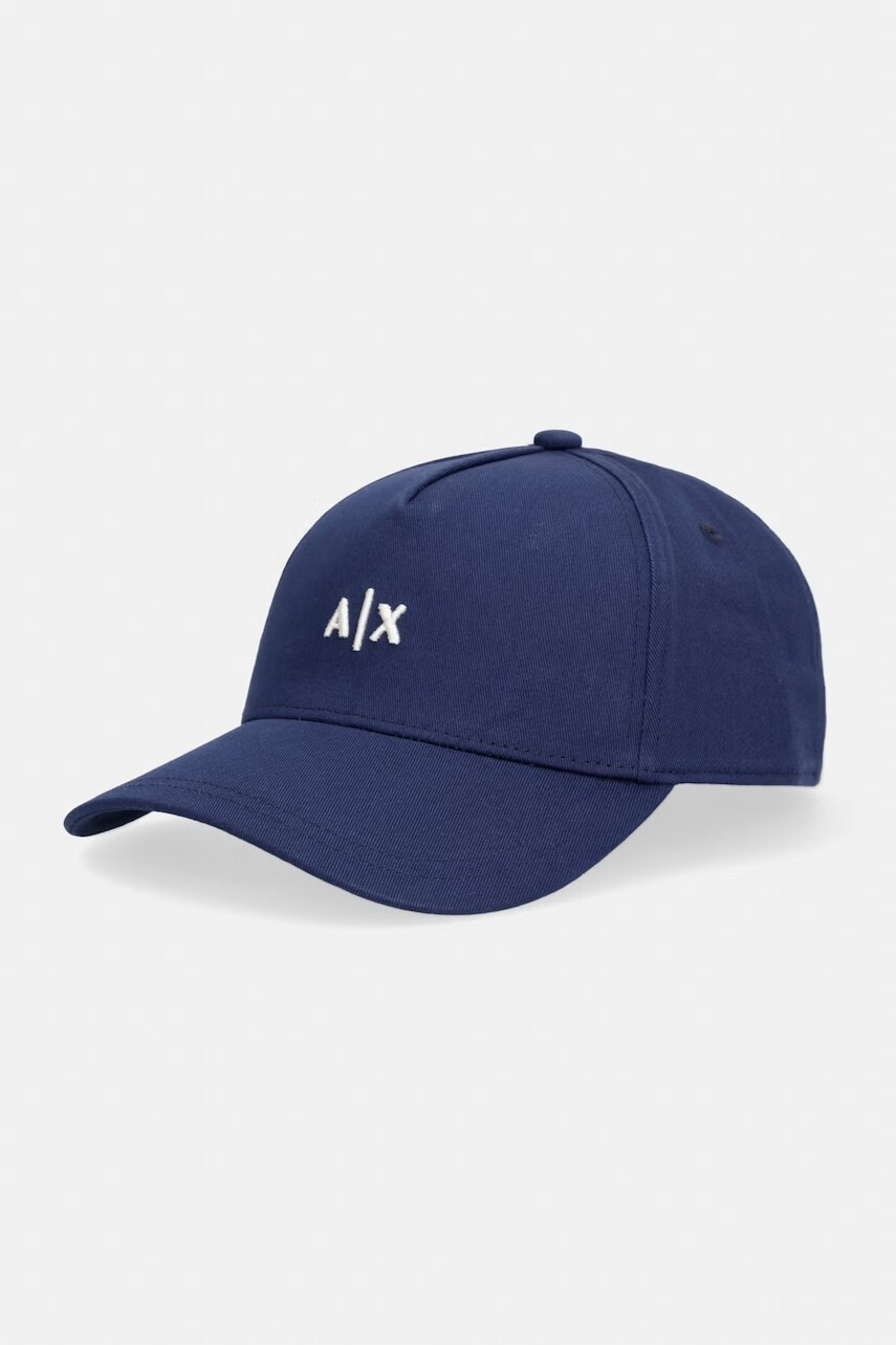 Armani Exchange čiapka so šiltom pánska bavlnená