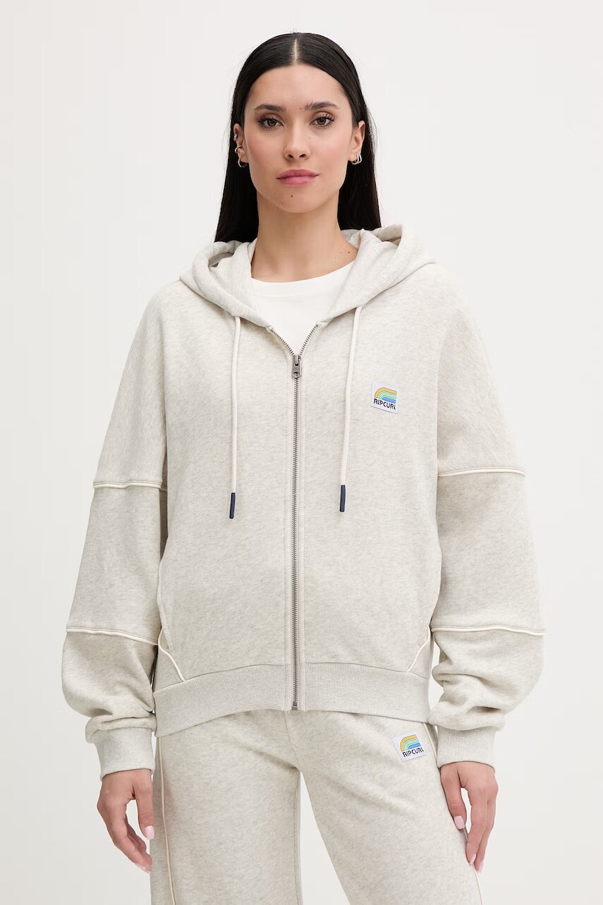 Rip Curl mikina na zips dámska bavlnená SURF SIDE