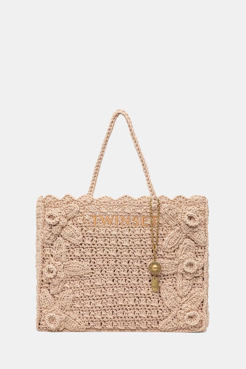 Twinset kabelka typu shopper dámska pletená