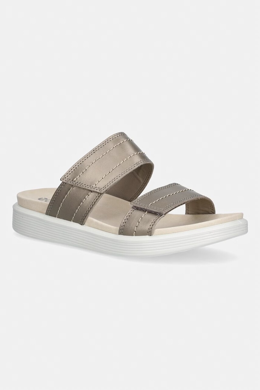 Ecco šľapky dámske kožené Soft Sandal W