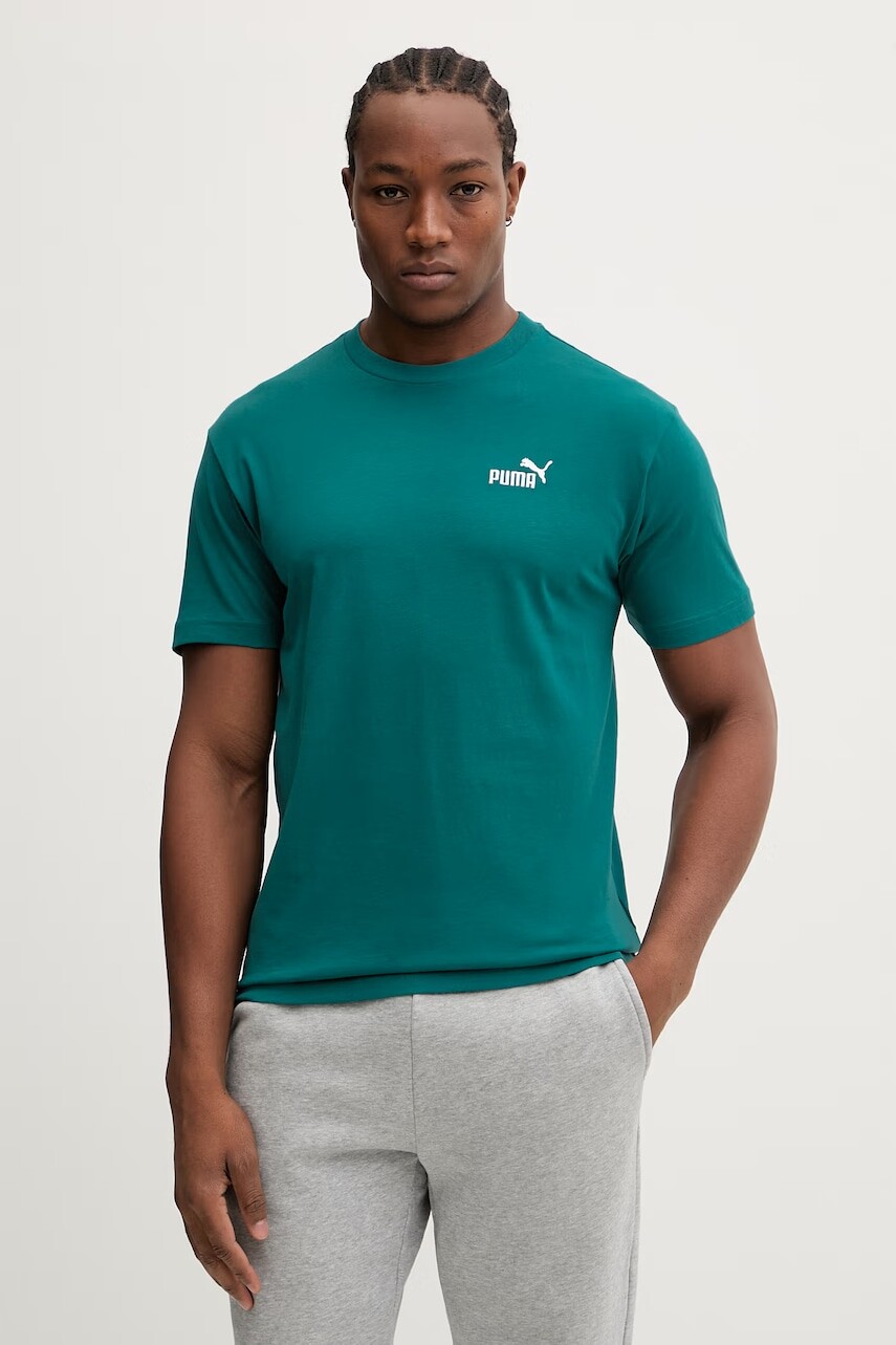 Puma tričko pánske bavlnené Essential Logo