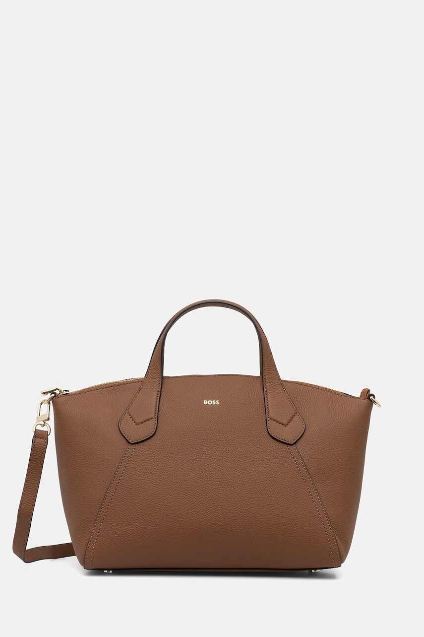 BOSS kabelka typu tote dámska z imitácie kože Lenah Zip Tote M