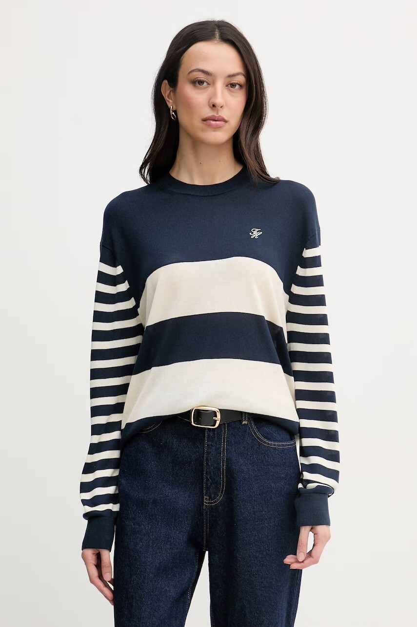 Tommy Hilfiger sveter dámsky s prímesou hodvábu