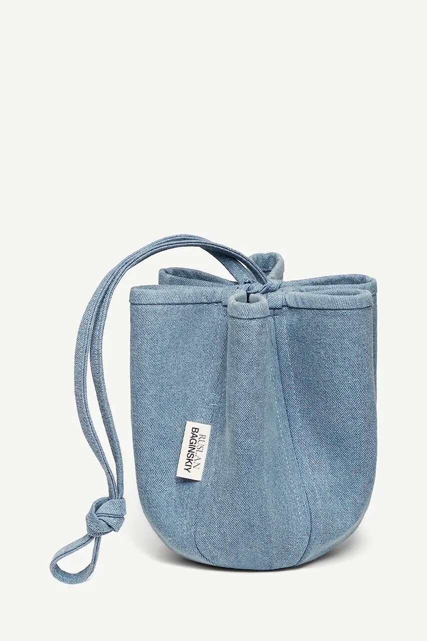 RUSLAN BAGINSKIY kabelka typu vak dámska rifľová Ruslan Baginskiy Denim HatBag