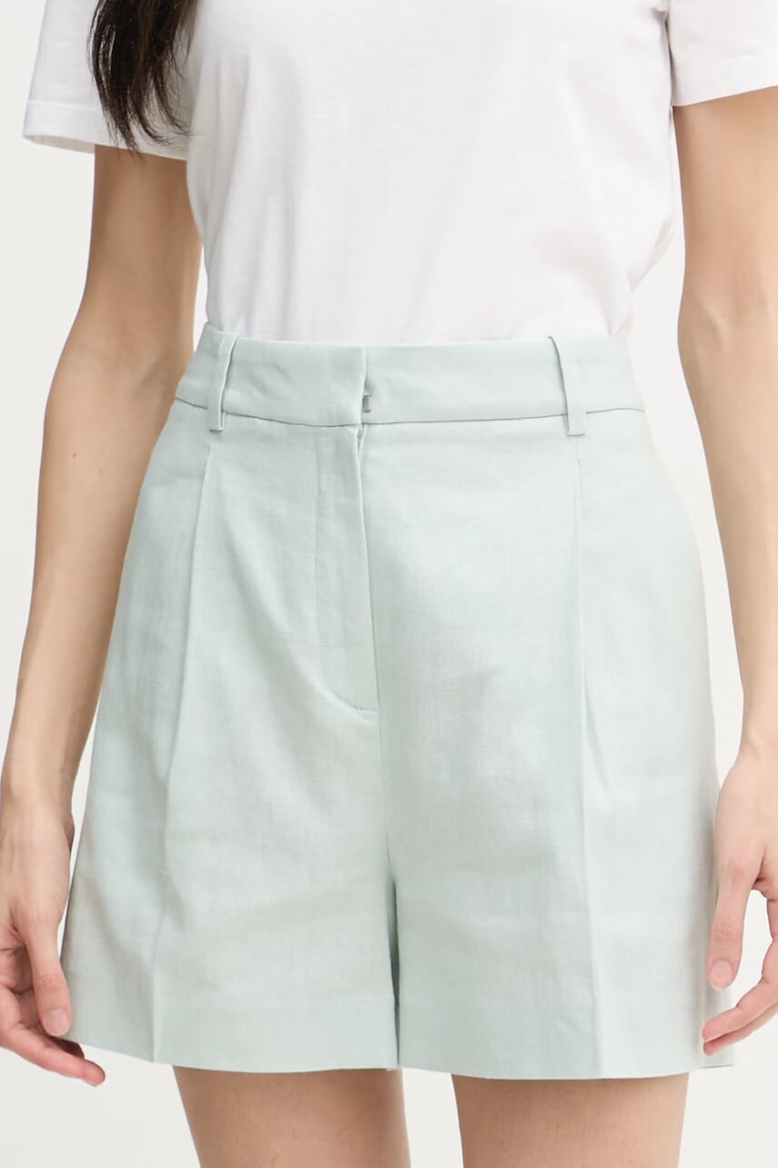Calvin Klein Jeans šortky dámske s prímesou ľanu