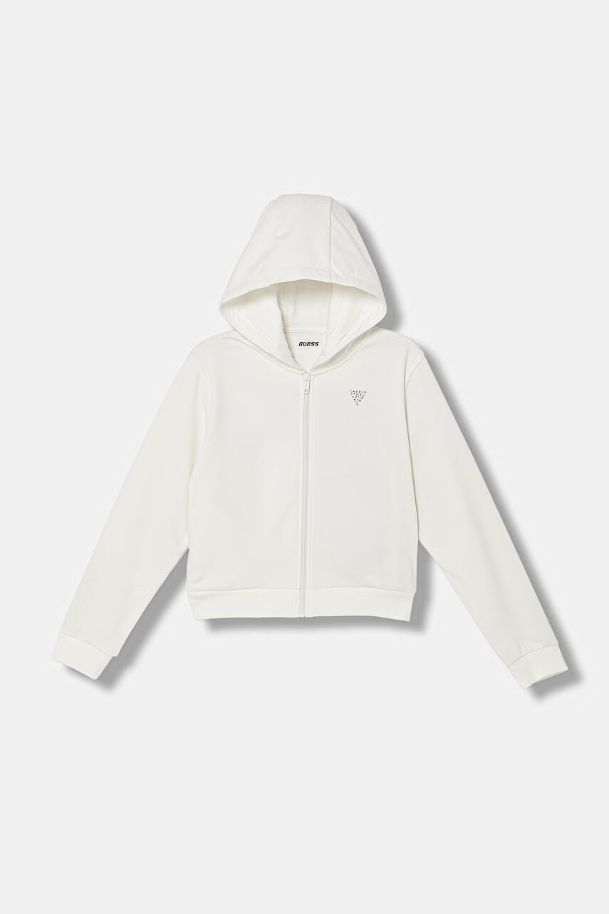 Guess mikina na zips detská s bavlnou