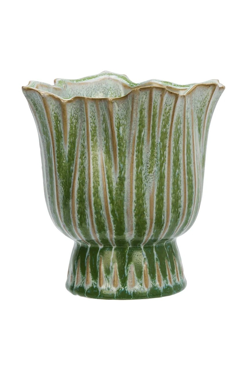 Madam Stoltz obal kvetináča dekoratívny z kameniny 14 x 15 cm