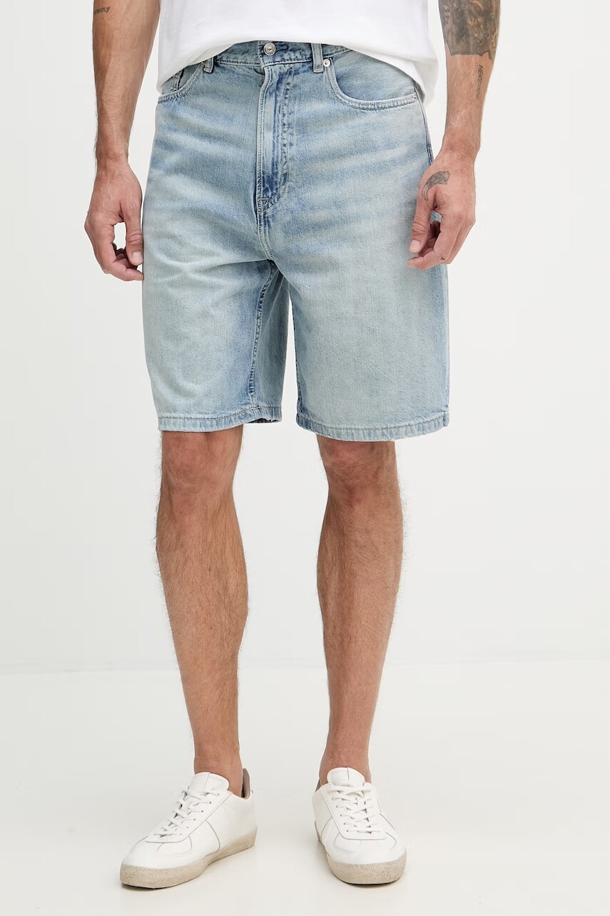 Calvin Klein Jeans šortky pánske s prímesou ľanu