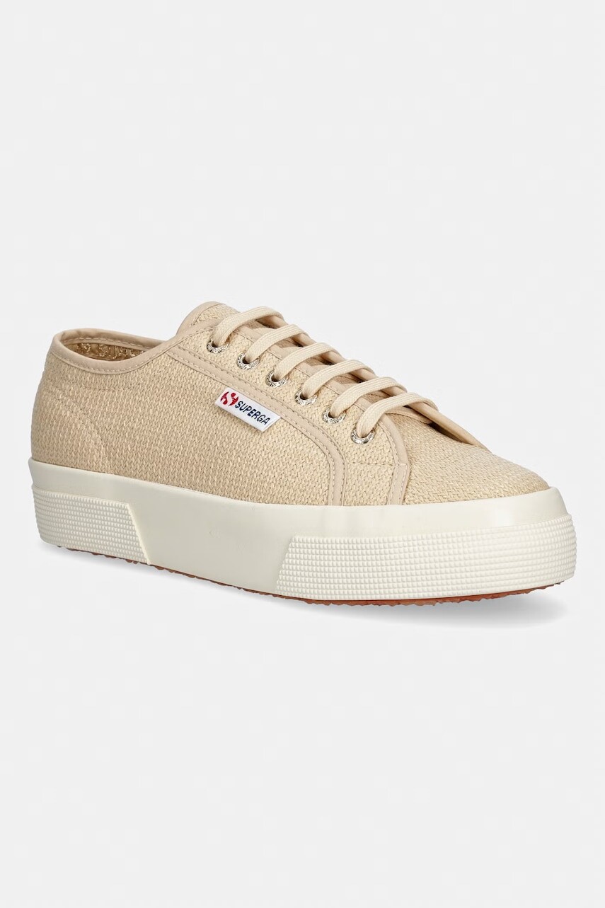Superga 2740 PLATFORM RAFFIA tenisky dámske