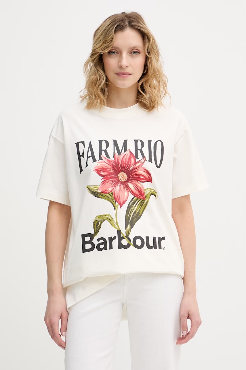 Barbour tričko dámske bavlnené x Farm Rio