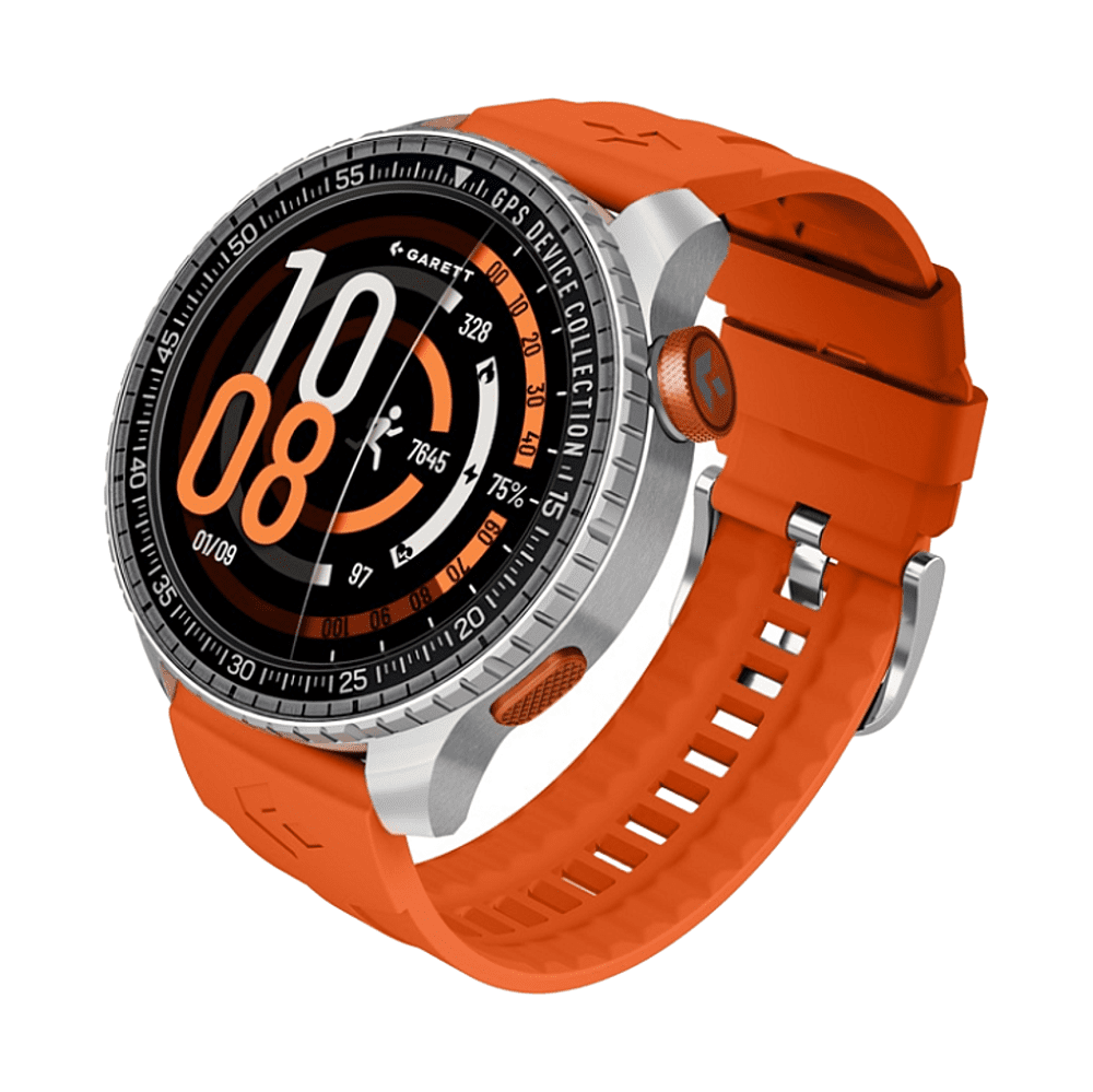 GARETT Smartwatch compass silver GPS chytré hodinky