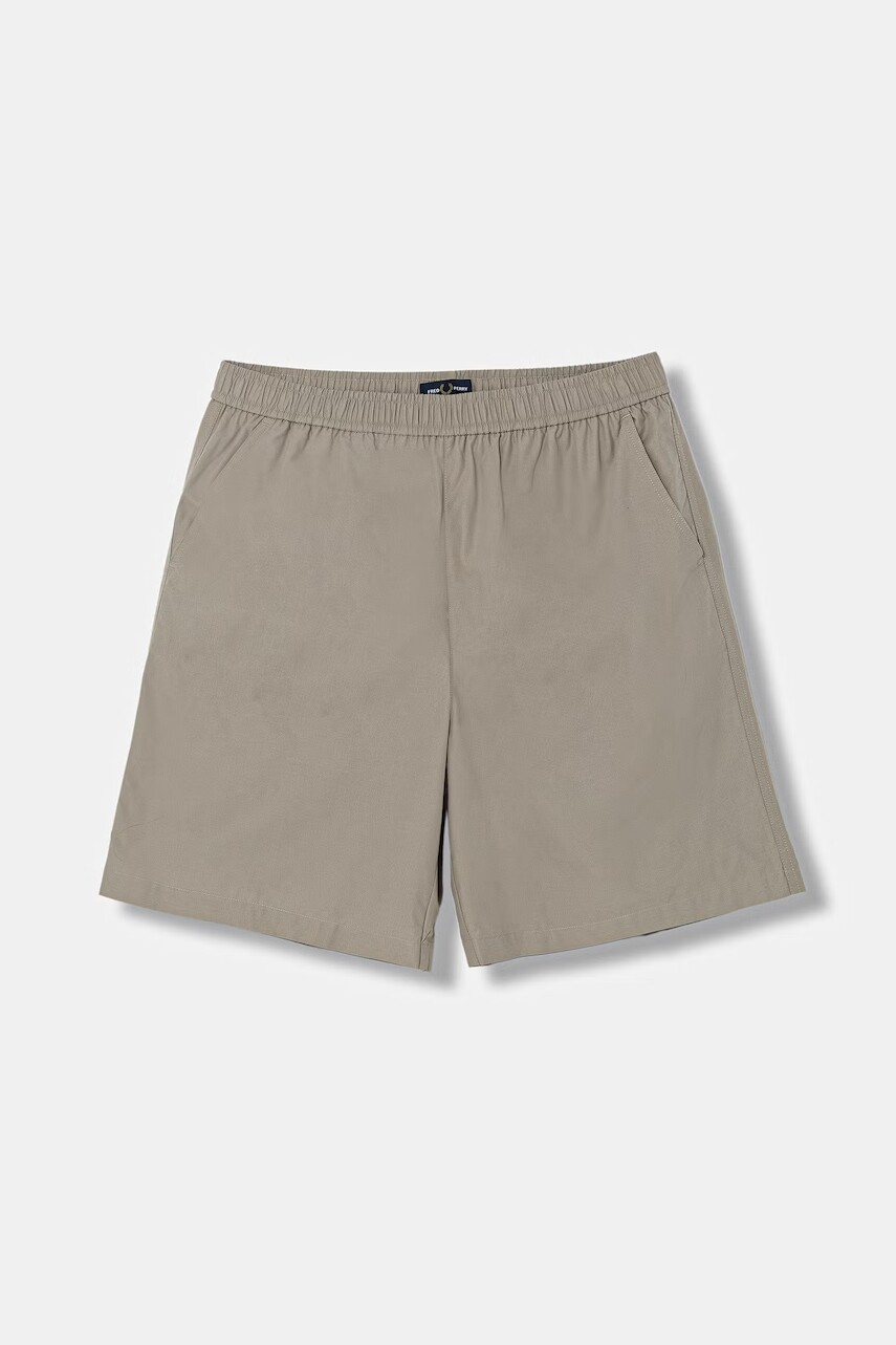 Bavlnené šortky Fred Perry Wide Leg Poplin Shorts