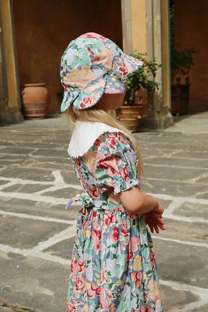 Konges Sløjd šaty babydoll bavlnené COEUR COLLAR DRESS GOTS