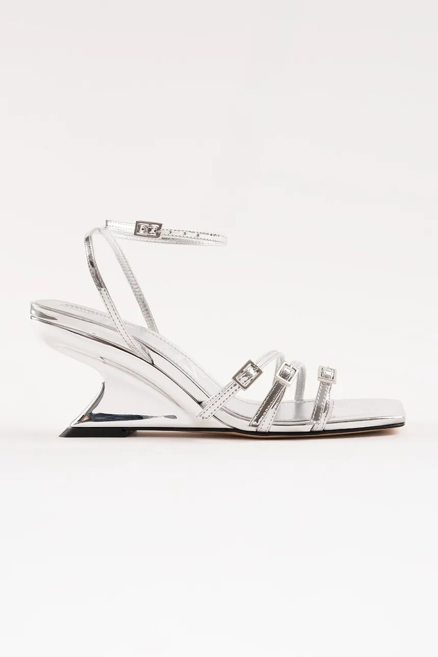 Souliers Martinez sandále na platforme po celej dĺžke z kože EDEN