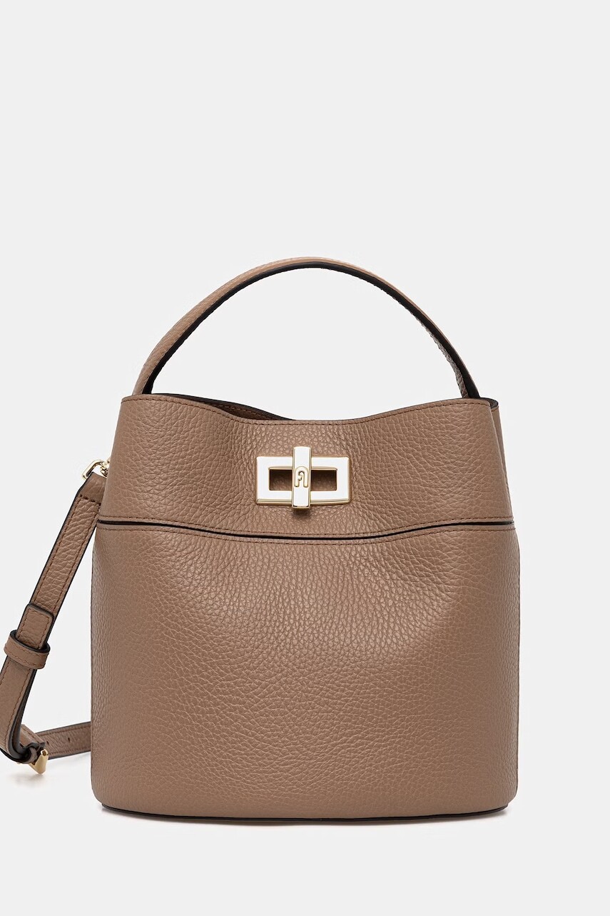 Furla crossbody kabelka dámska kožená Amelia Mini Bucket Bag