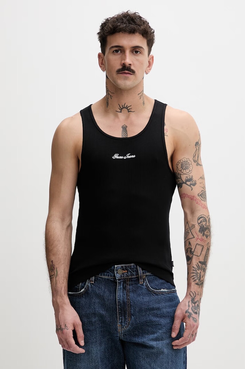 Guess Jeans pánsky top s bavlnou