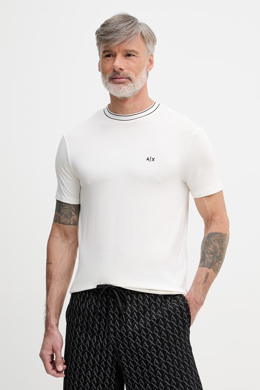 Armani Exchange Tričko pánske s viskózou