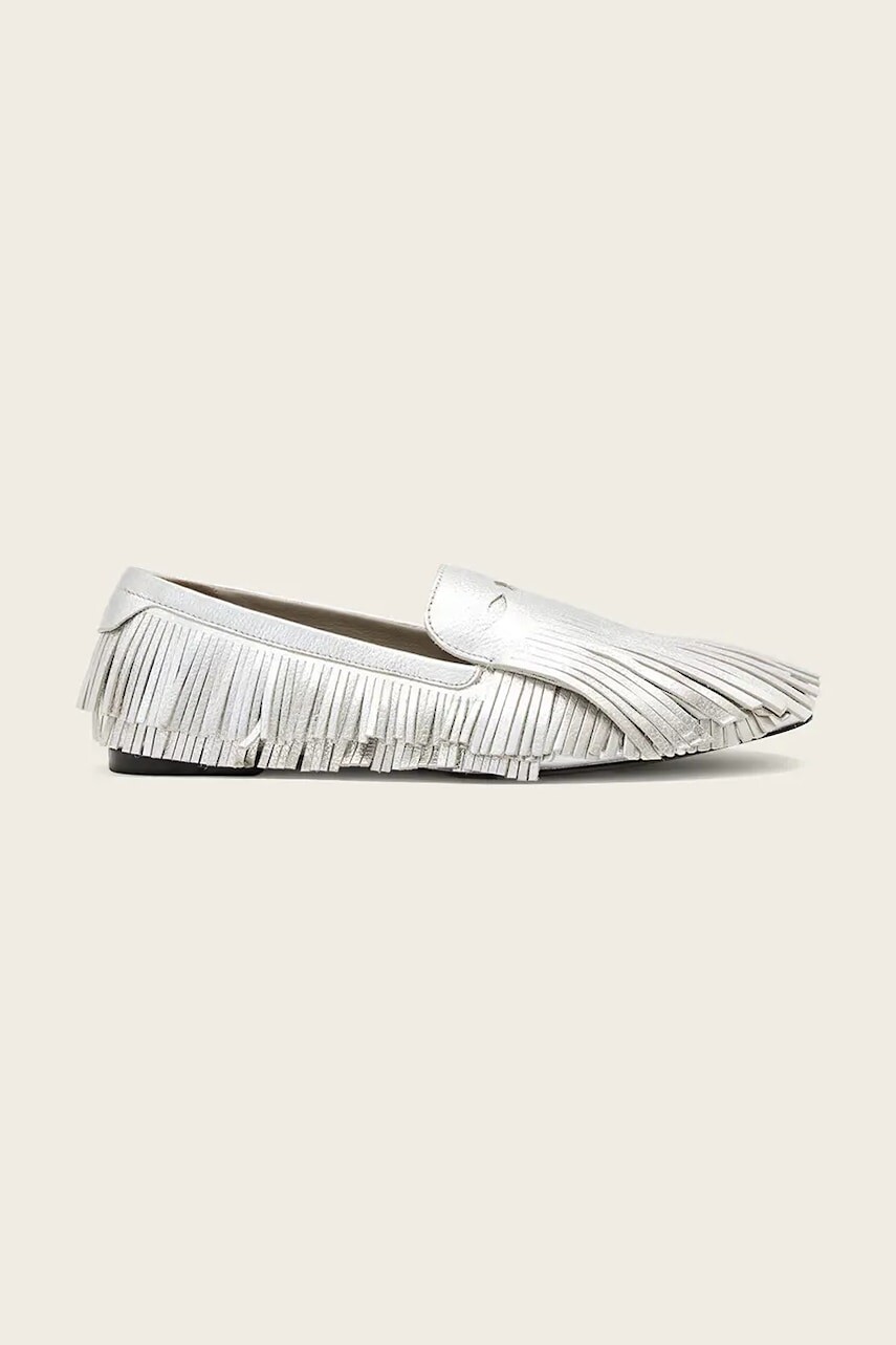 AllSaints dámske kožené mokasíny Sandy Fringe Loafer