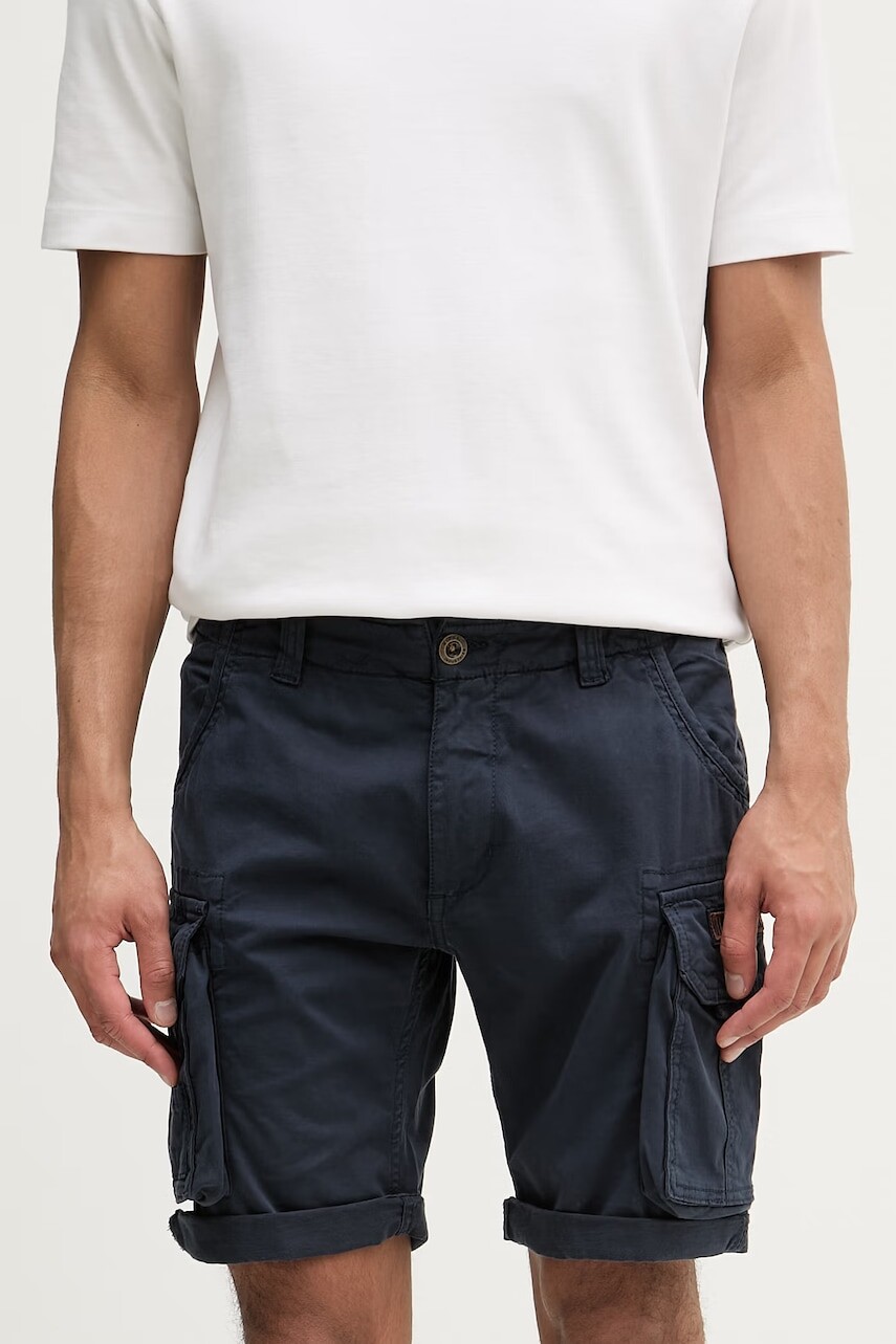 Alpha Industries šortky cargo pánske bavlnené s elastanom Crew Short 176203 07
