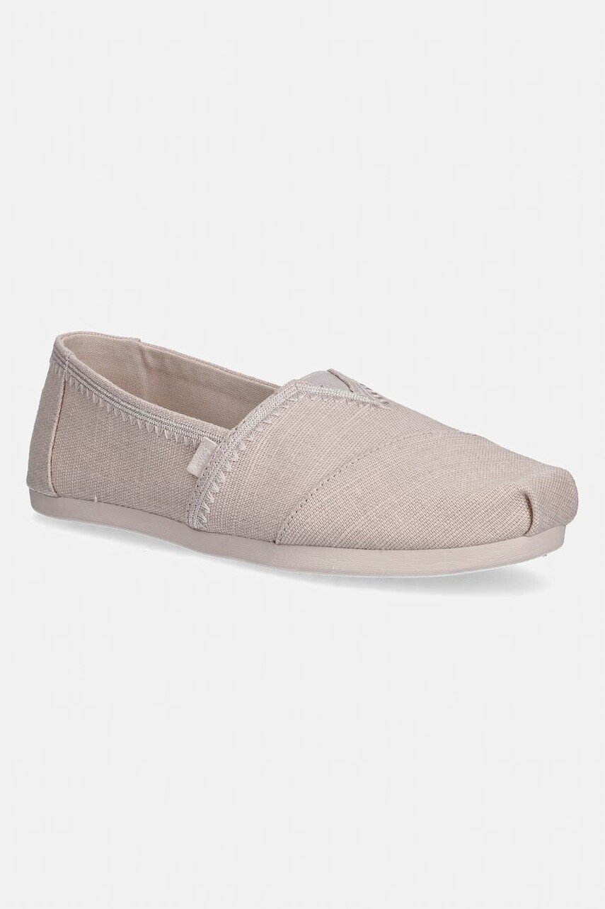 Toms espadrilky na plochom podpätku dámske ALPARGATA CLASSIC