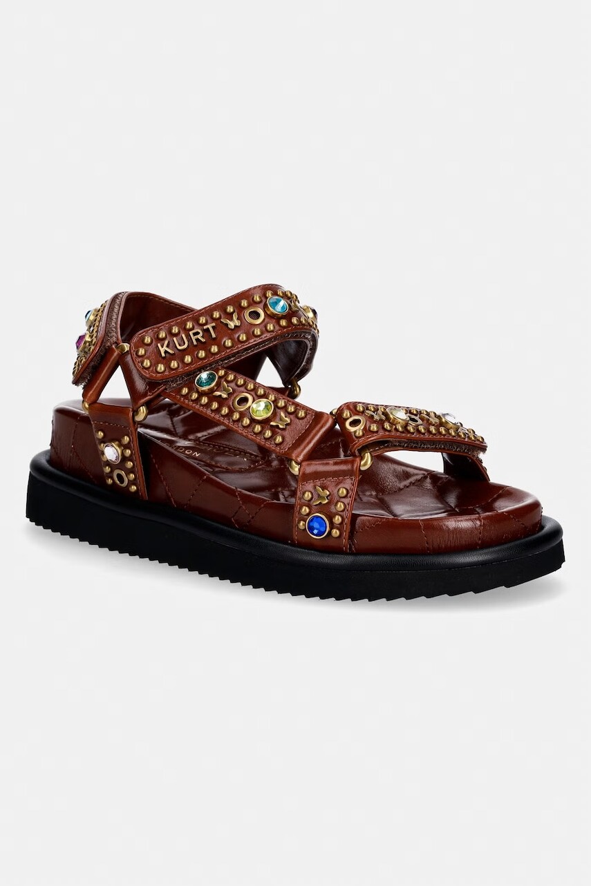 Kurt Geiger London sandále dámske kožené Orson Sandal