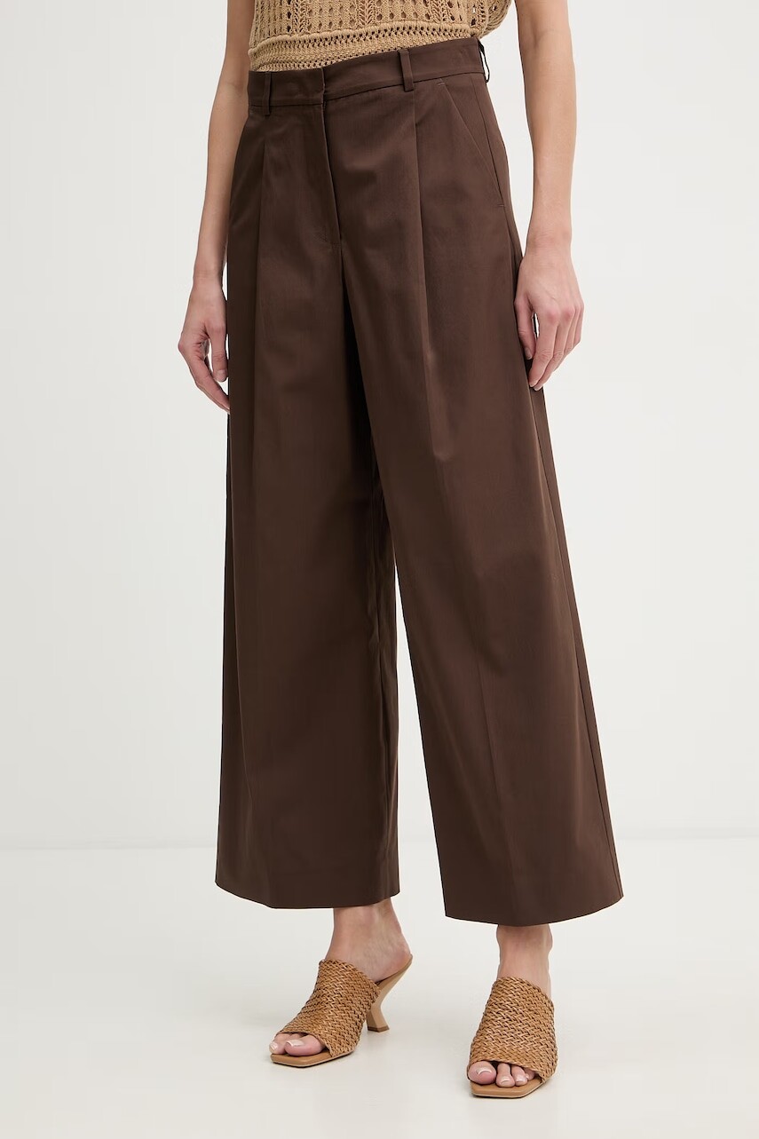 Weekend Max Mara nohavice dámske bavlnené s elastanom BELLICO