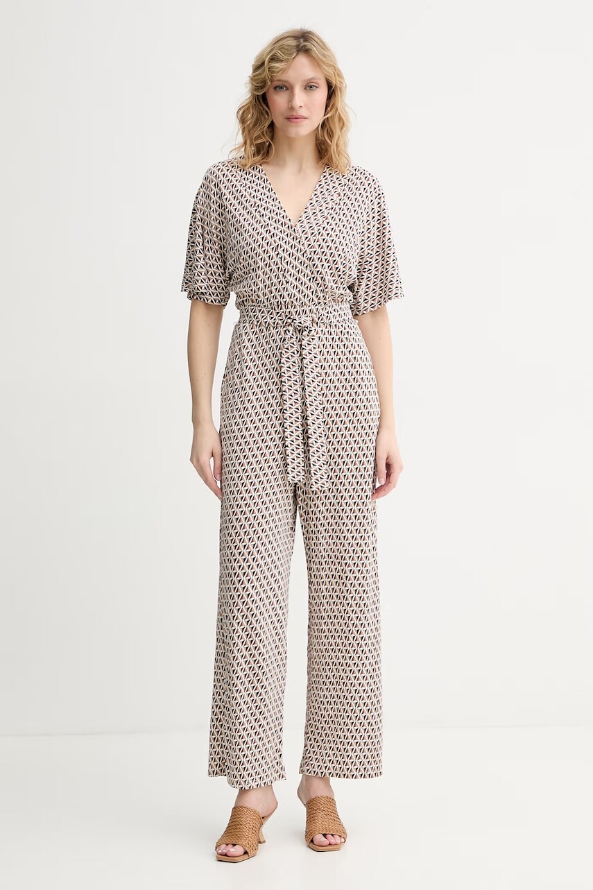Max Mara Beachwear palazzo overal dámsky z viskózy EGREGE