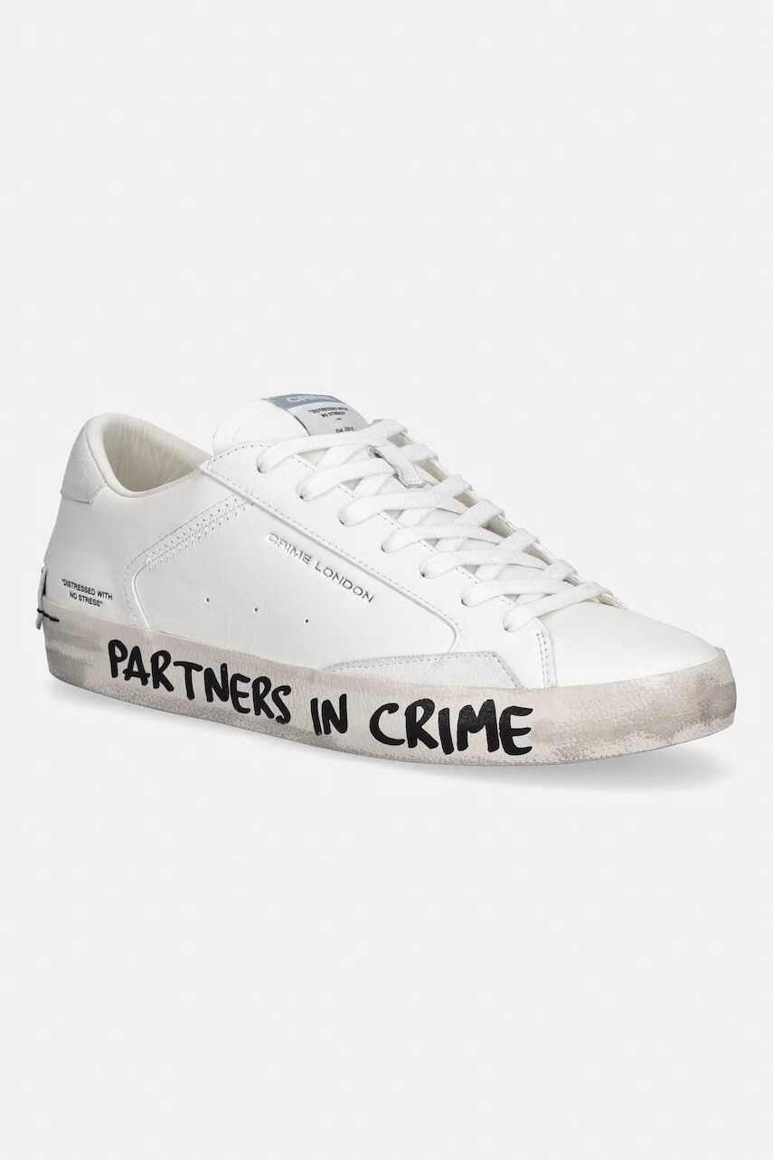 Crime London DISTRESSED pánske kožené tenisky