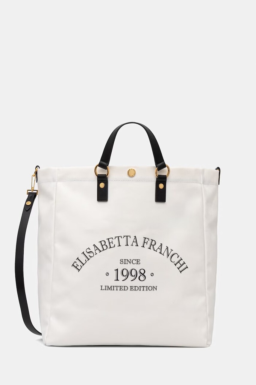 Elisabetta Franchi kabelka typu shopper dámska bavlnená