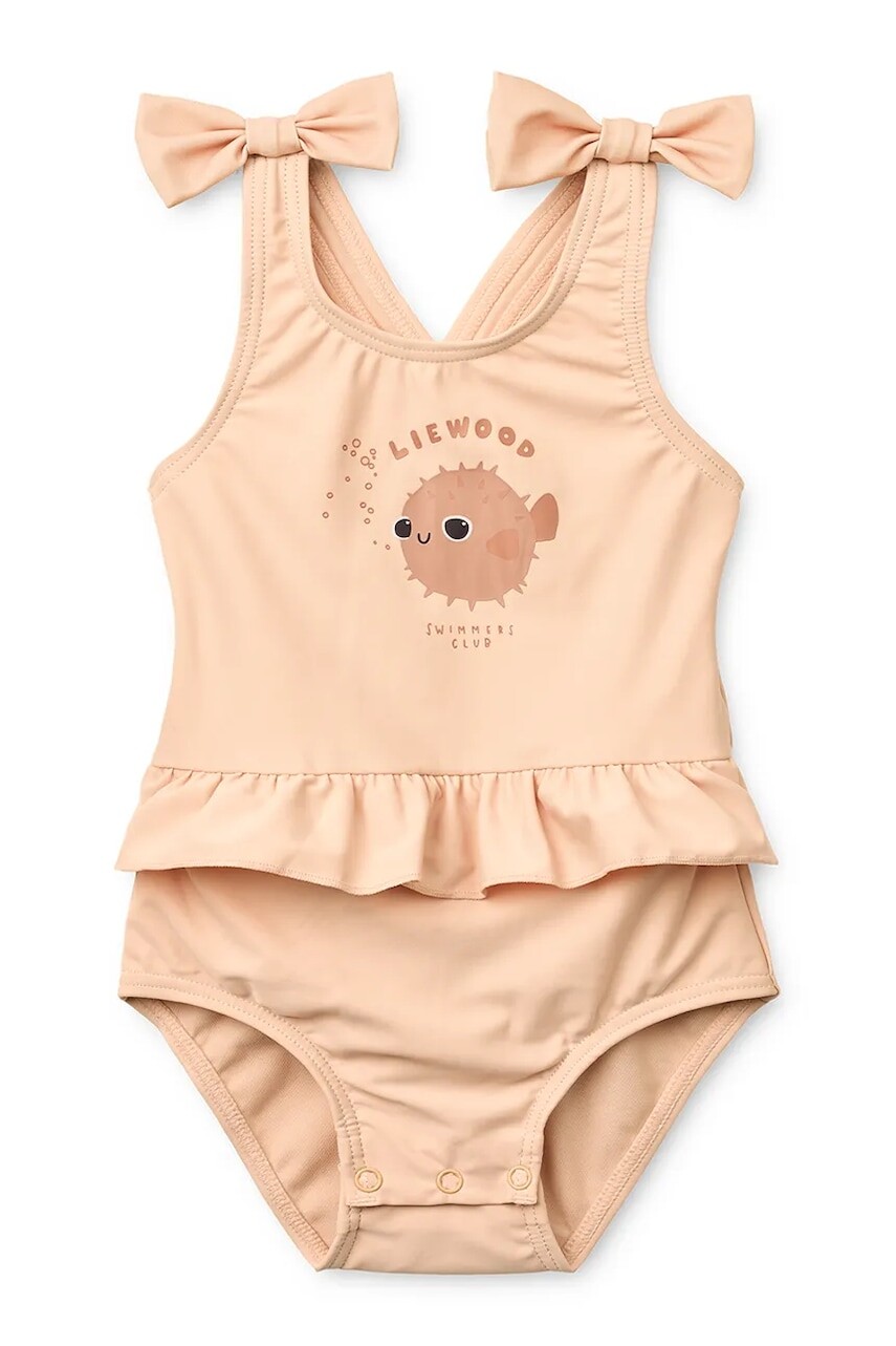 Liewood jednodielne plavky detské Amara Baby Swimsuit w Bow