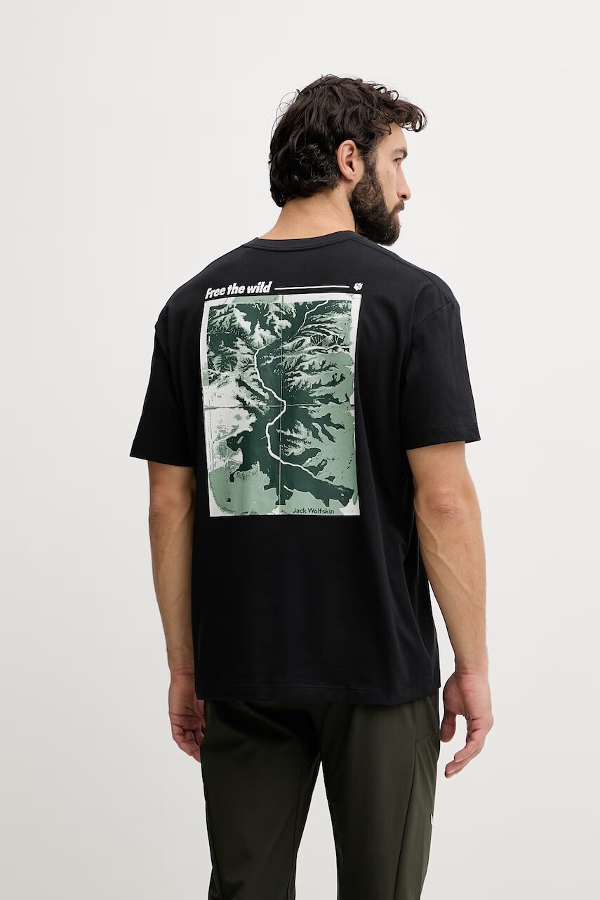Jack Wolfskin tričko pánske bavlnené Confident