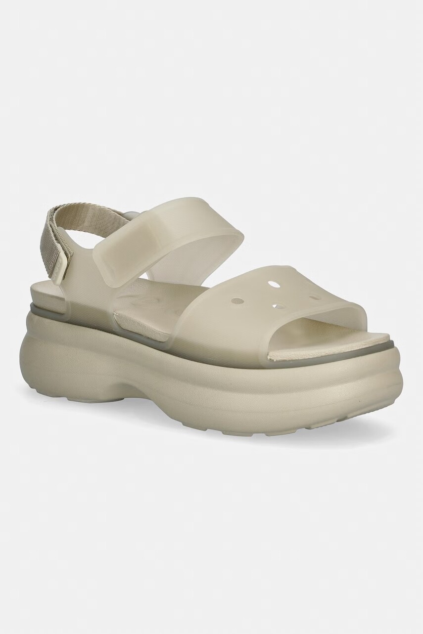 Crocs sandále na platforme dámske Soho Frosted Y Strap Sandal