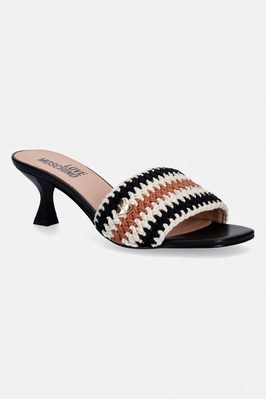 Love Moschino šľapky na nízkom podpätku dámske