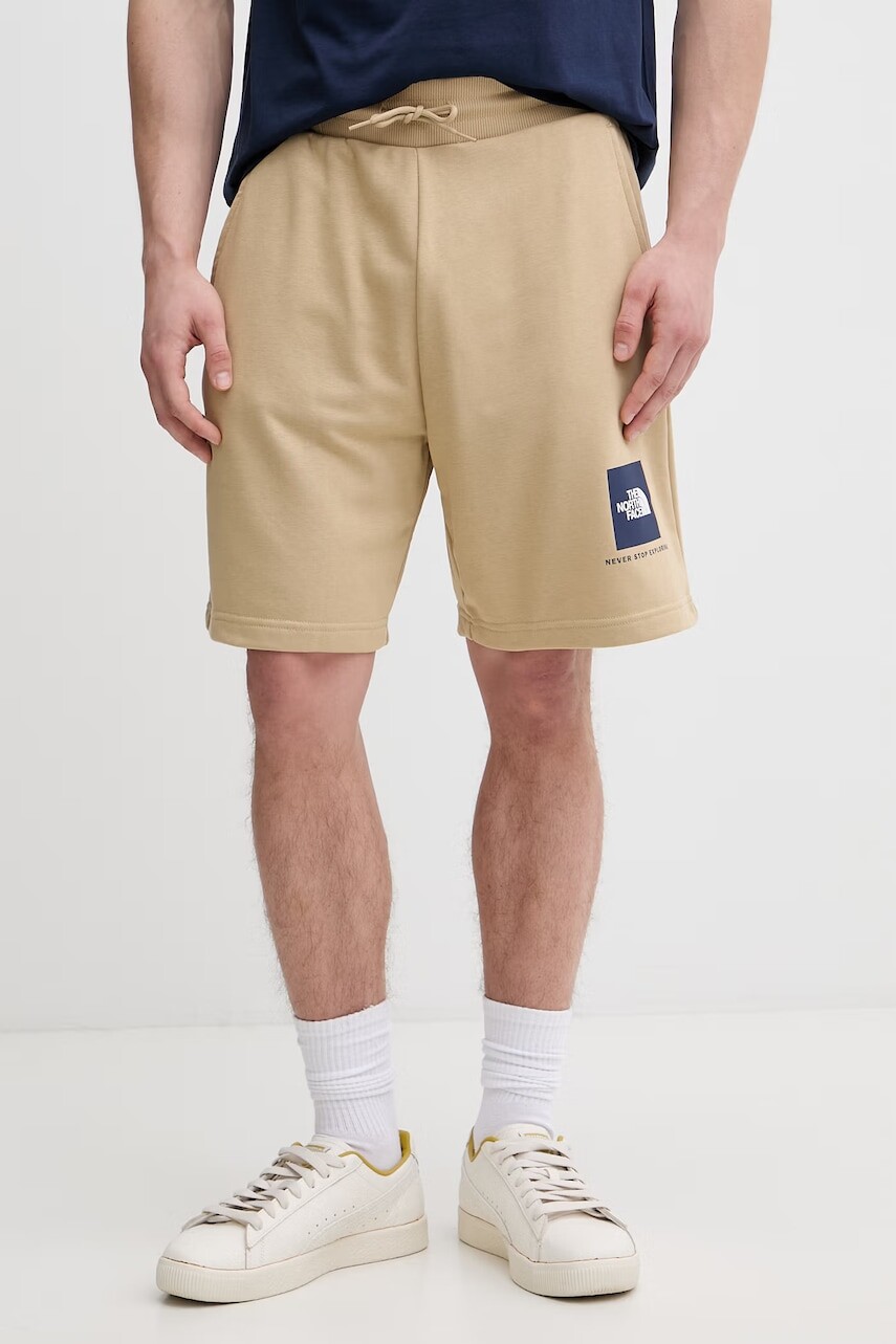 The North Face teplákové šortky pánske s bavlnou LIGHT REGULAR