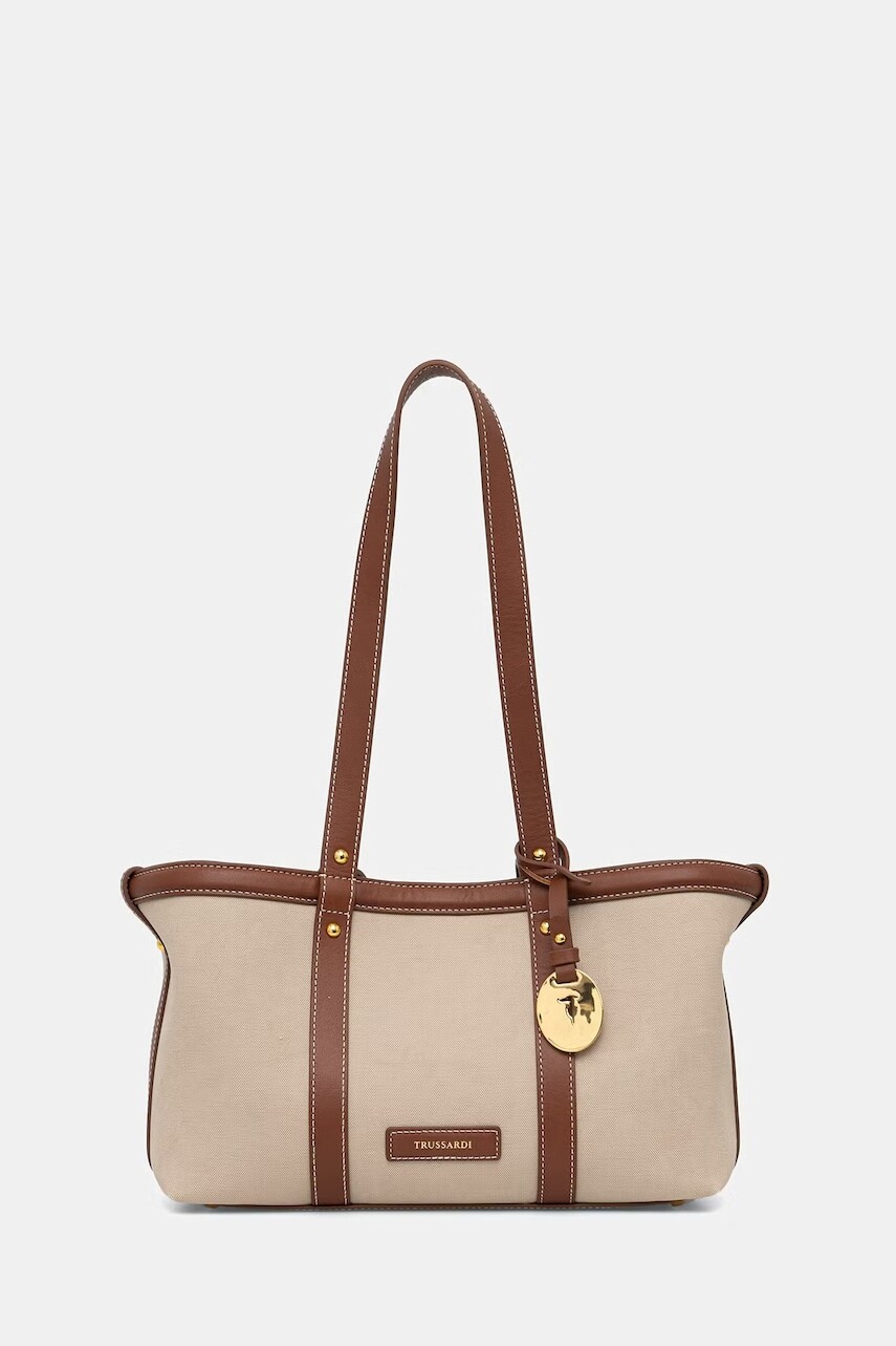 Trussardi kabelka typu shopper dámska bavlnená